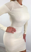 BERNICE SWEATER KNIT DRESS (IVORY)