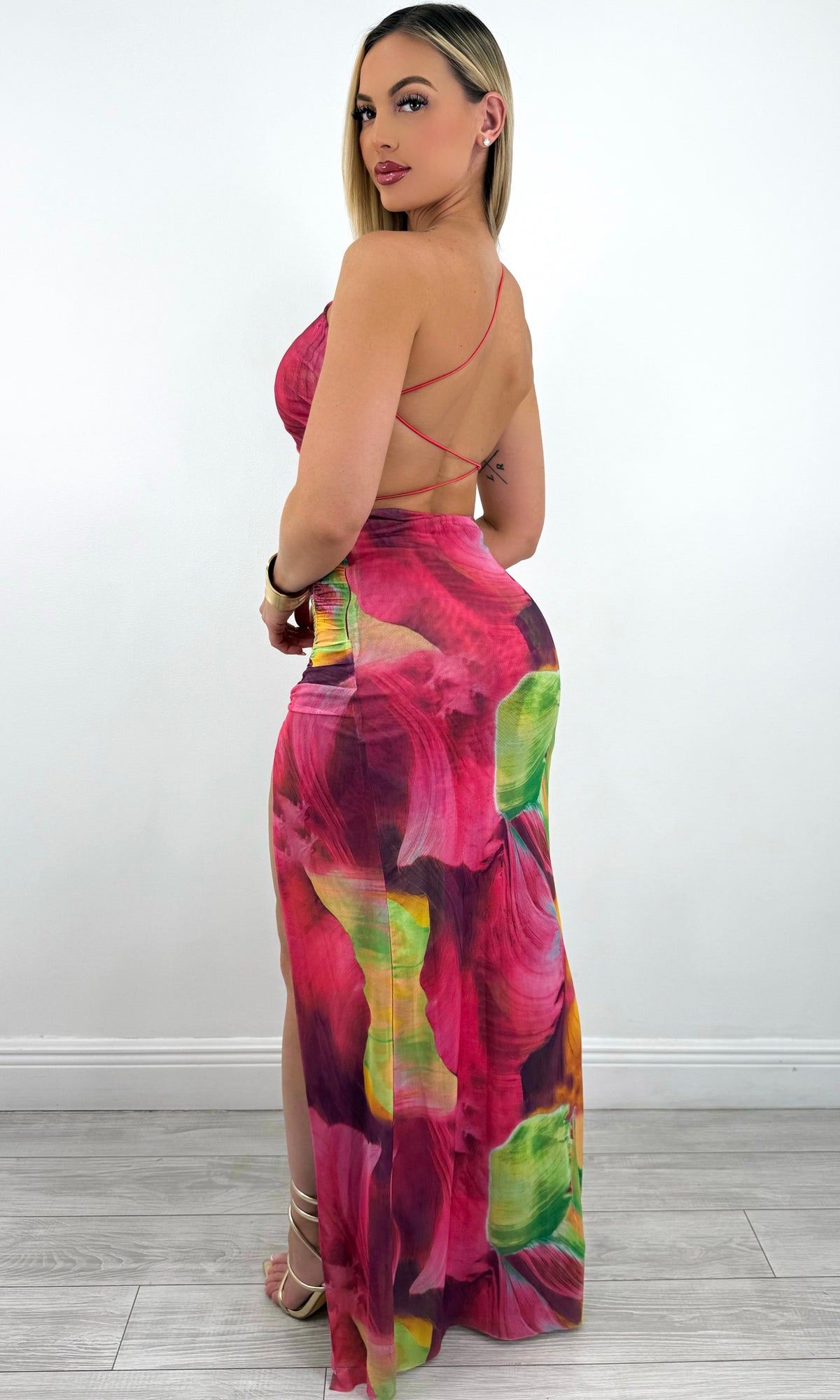 MARTINA ASYMMETRICAL MAXI DRESS