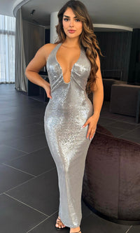 TOBY STARLIGHT SEQUIN MAXI DRESS