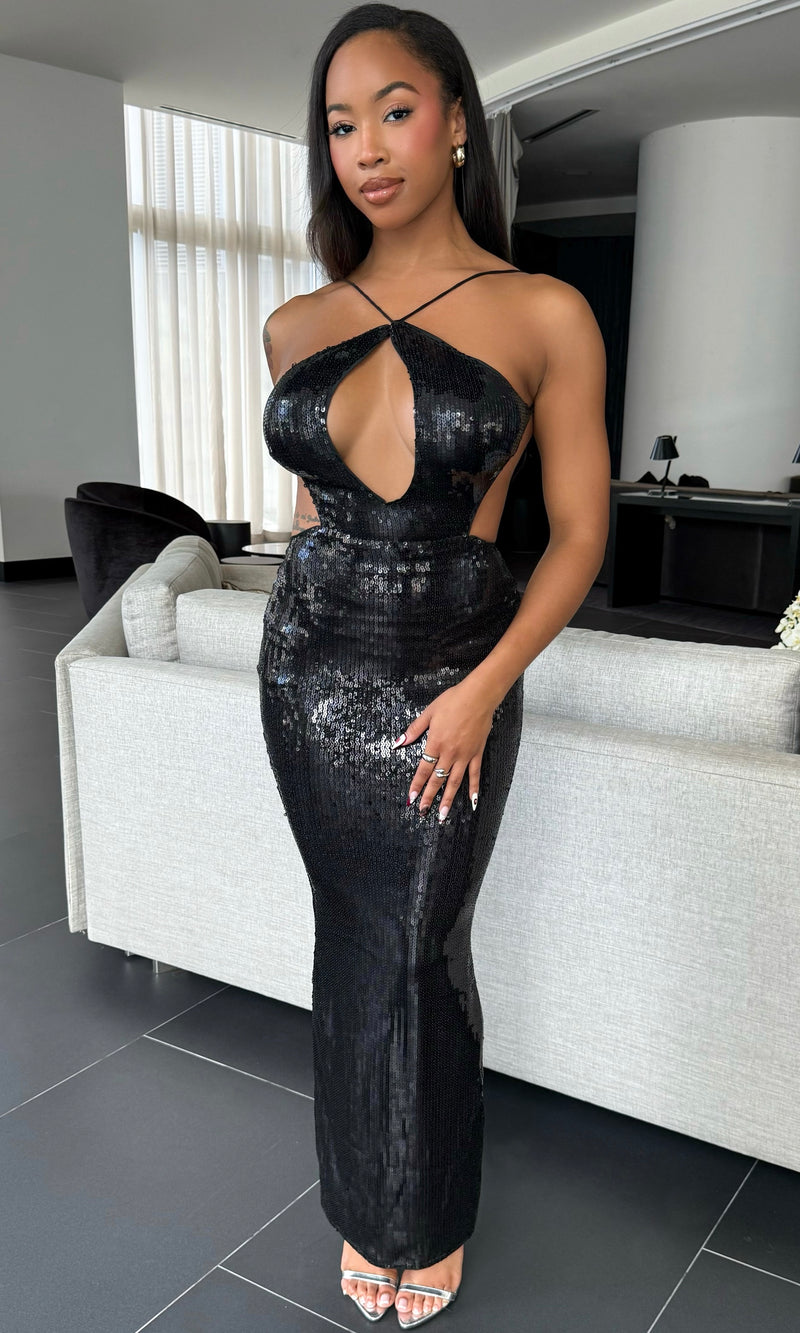 JUANA SEQUIN MAXI DRESS