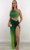 CLARIBEL OMBRE PLEATED SKIRT SET