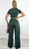 ELIZABETH PANT SET (FOREST GREEN)