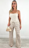 MELINDA CROCHET PANT SET