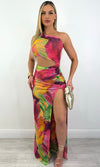 MARTINA ASYMMETRICAL MAXI DRESS