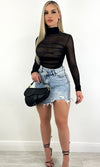 JOLIE DENIM MINI SKIRT