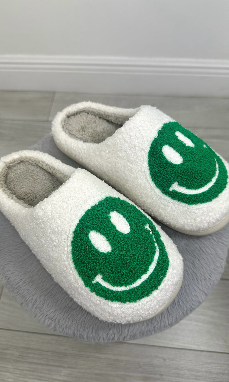 ALL SMILES SLIPPERS (GREEN)