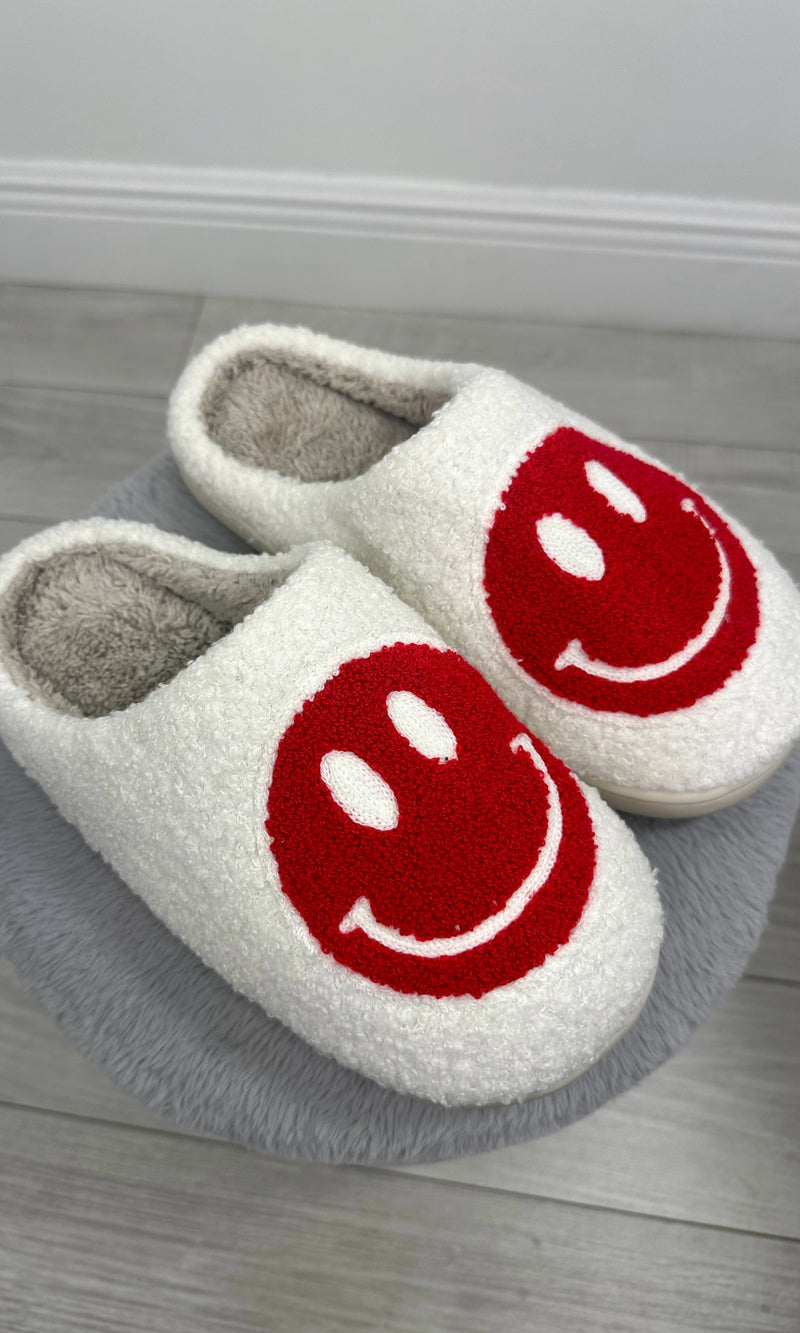 ALL SMILES SLIPPERS (RED)