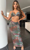 NIXIDA CAMO SKIRT SET