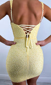 CHASSIDY BEADED EMBELLISHED MINI (YELLOW)