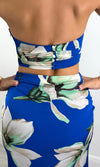STACY SILK HALTER FLORAL SKIRT SET