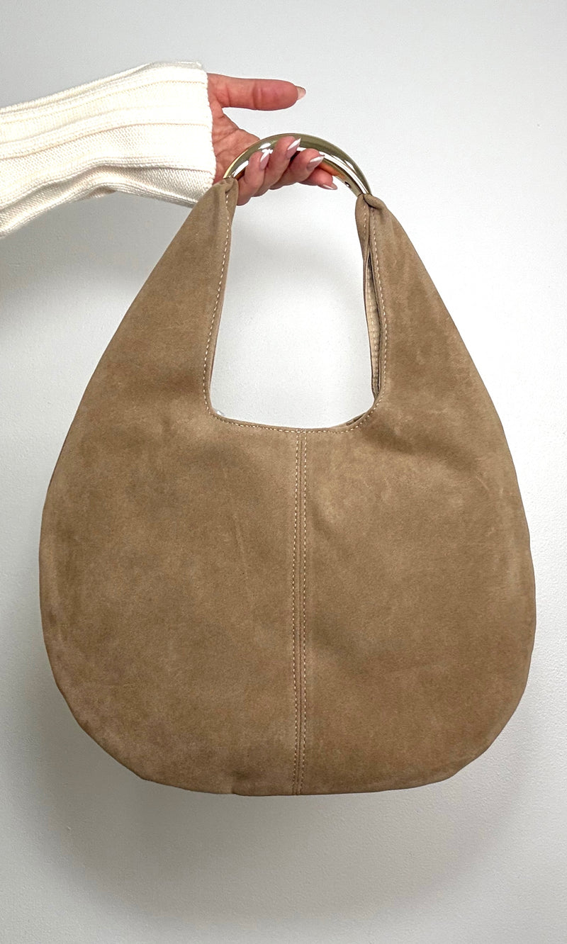 SUEDE HOBO BAG
