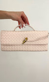 WOVEN CLUTCH (IVORY)