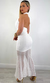 JOHANNA HALTER EMBROIDERED MIDI DRESS (WHITE)