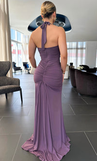 REGINA RUCHED MAXI DRESS (MAUVE)