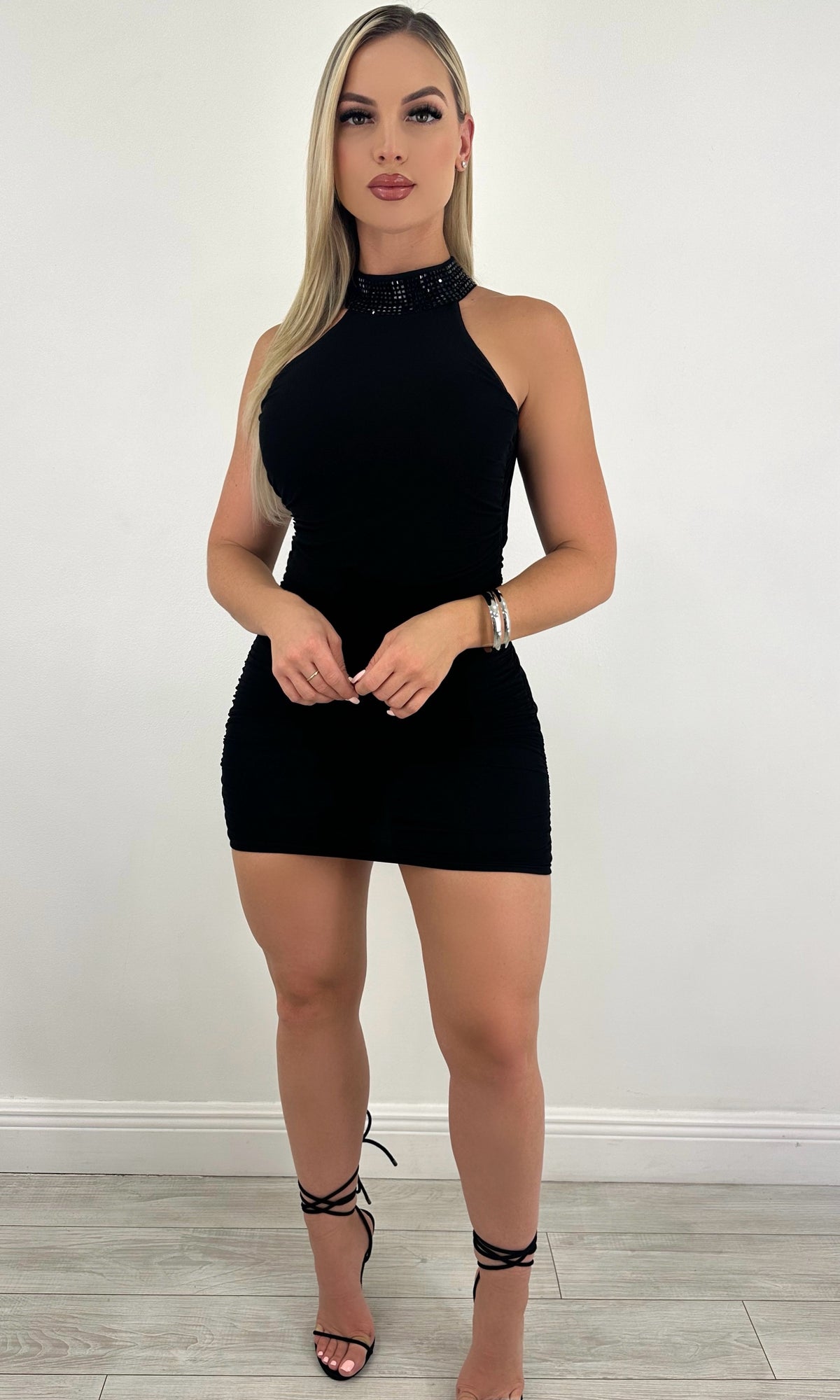 MIRANDA MOCK NECK MINI DRESS