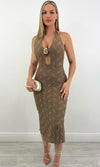 NAOMI SEASHELL KNIT MAXI (MOCHA)