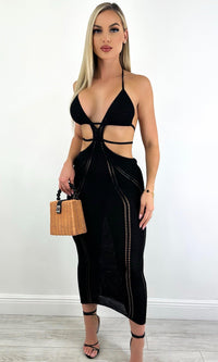 STEPHANIE CROCHET MAXI DRESS - Elite Styles Boutique