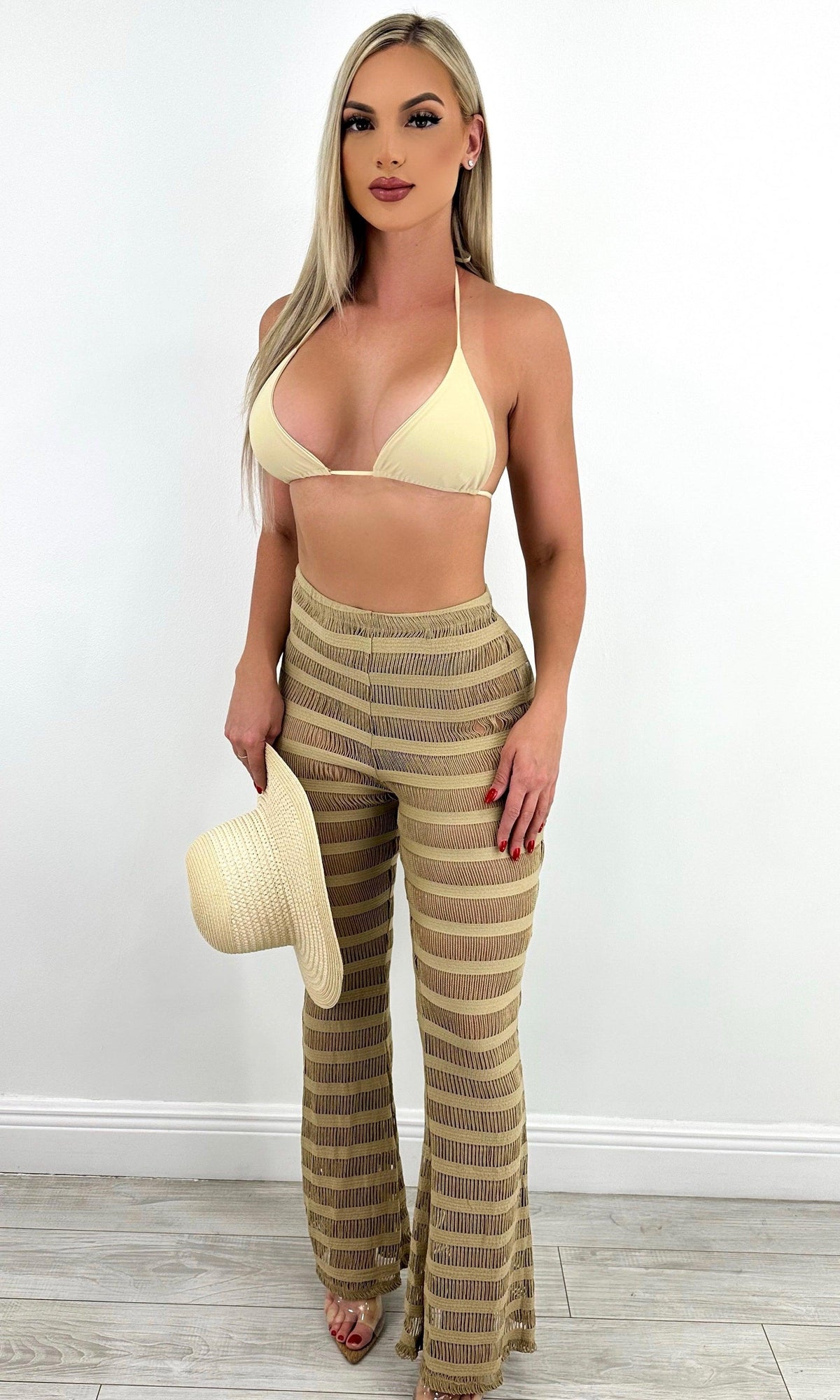 SARA SHEER COVER-UP PANTS - Elite Styles Boutique