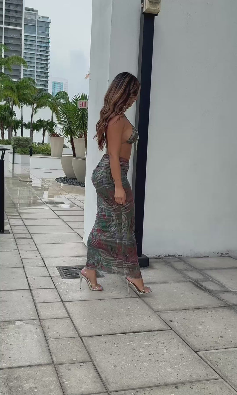 NIXIDA CAMO SKIRT SET