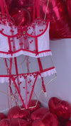 HEARTS RACING BUSTIER SET