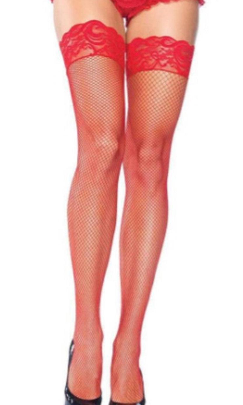 ALMOST THERE FISHNET THIGH HIGH STOCKINGS - Elite Styles Boutique