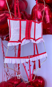 HEARTS RACING BUSTIER SET - Elite Styles Boutique